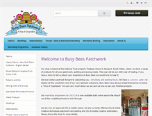 Tablet Screenshot of busybeespatchwork.com